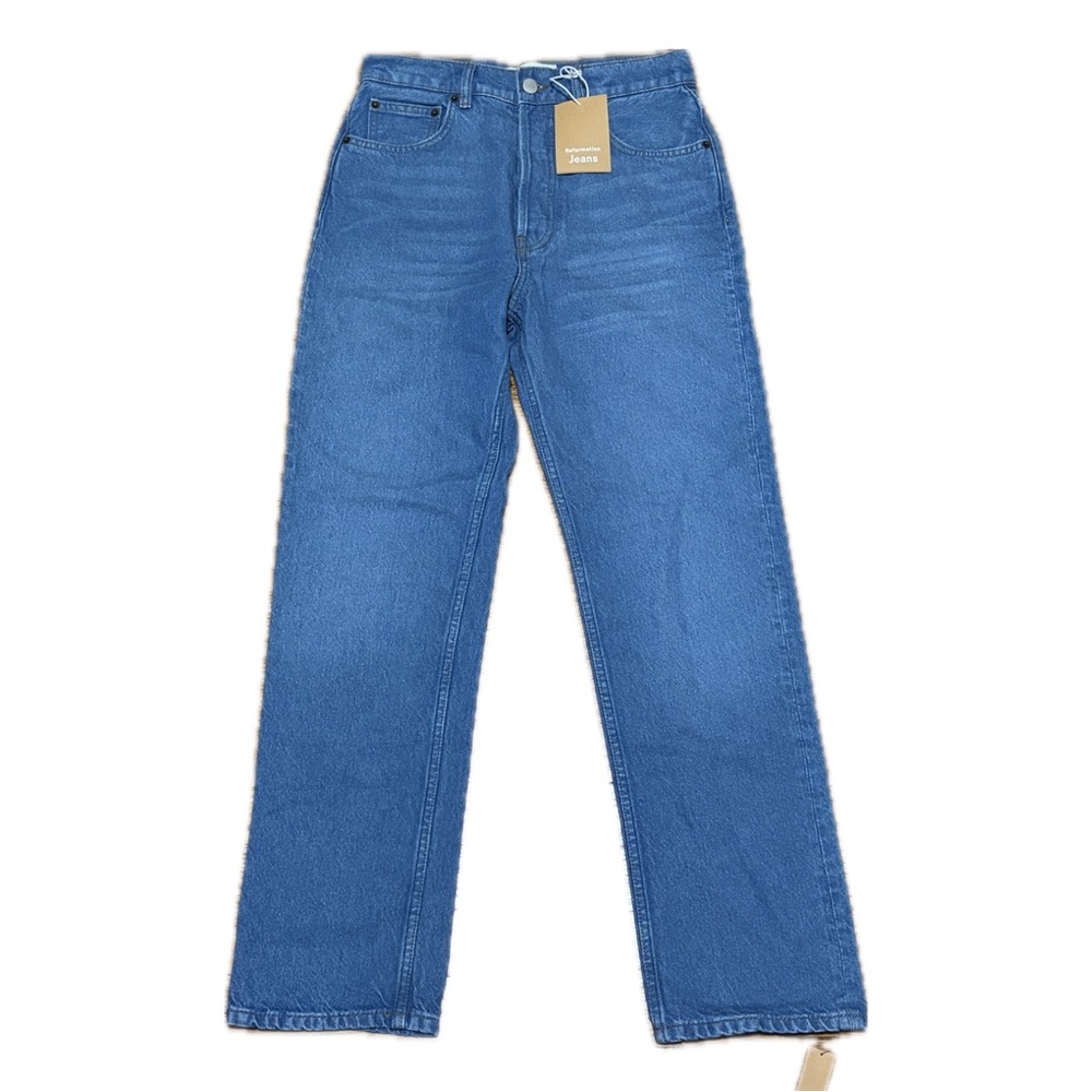 NWT Reformation High Rise Cynthia Relaxed Straight Jean 26